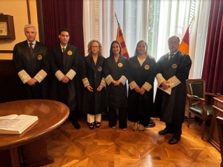Acto de jura de ascenso a categoría de magistrado y magistrada de dos miembros de la carrera judicial